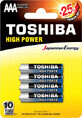 Toshiba R3-AAA-Batterien, 4 St&#252;ck