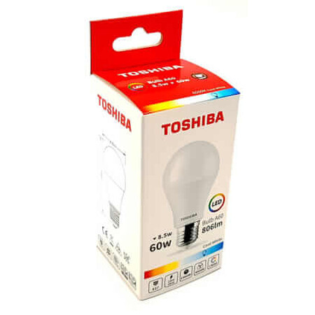 Toshiba Led Glühbirne A60 E27 806LM 8.5W / COLD, 1 Stück