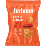 Turbana Chips de plantan cu ardei dulce, 85 g