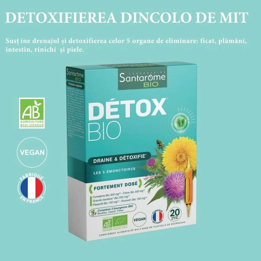 Detox Bio, 20 Fläschchen, Santarome