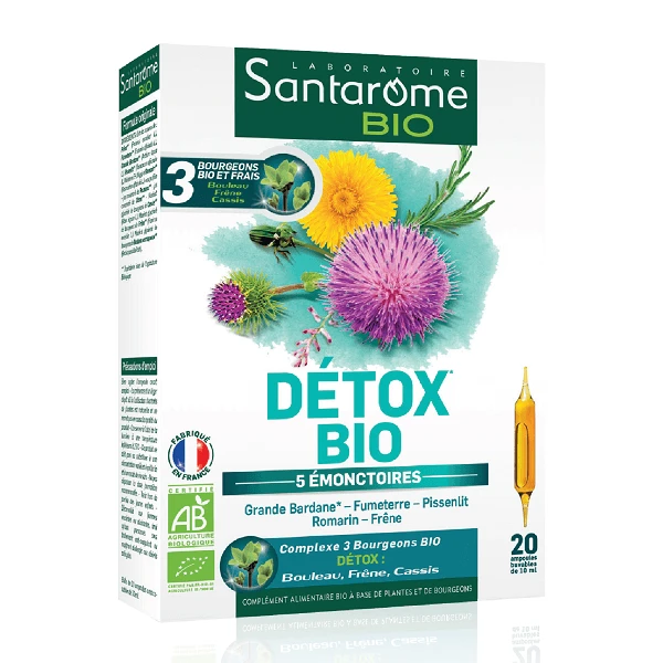 Detox Bio, 20 Fläschchen, Santarome