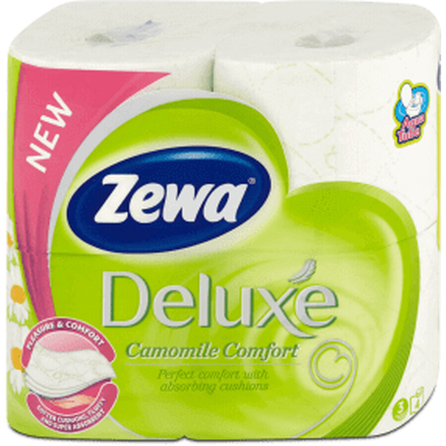 Zewa Toilettenpapier deluxe mit Kamillenduft, 4 Stück