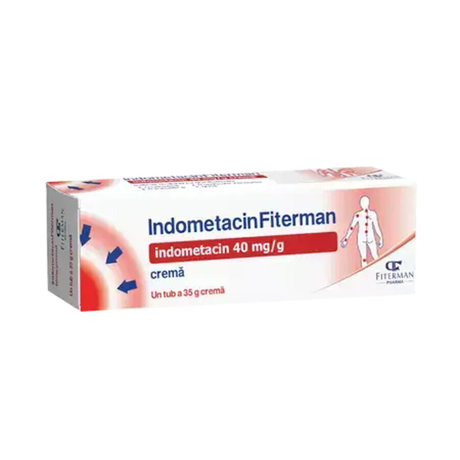 Indomethacin-Creme, 40 mg/g, 35 g, Fiterman