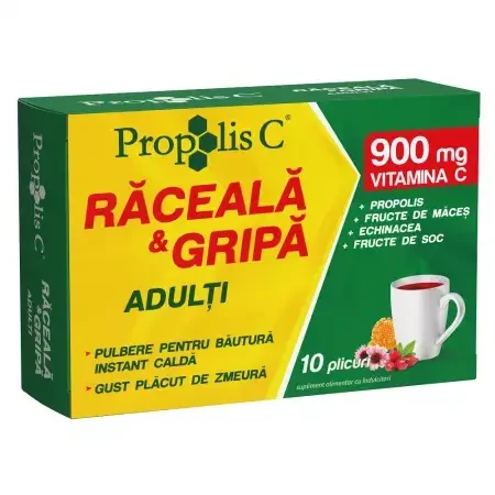 Propolis C Erkältung und Grippe Erwachsene, 10 Beutel, Fiterman Pharma